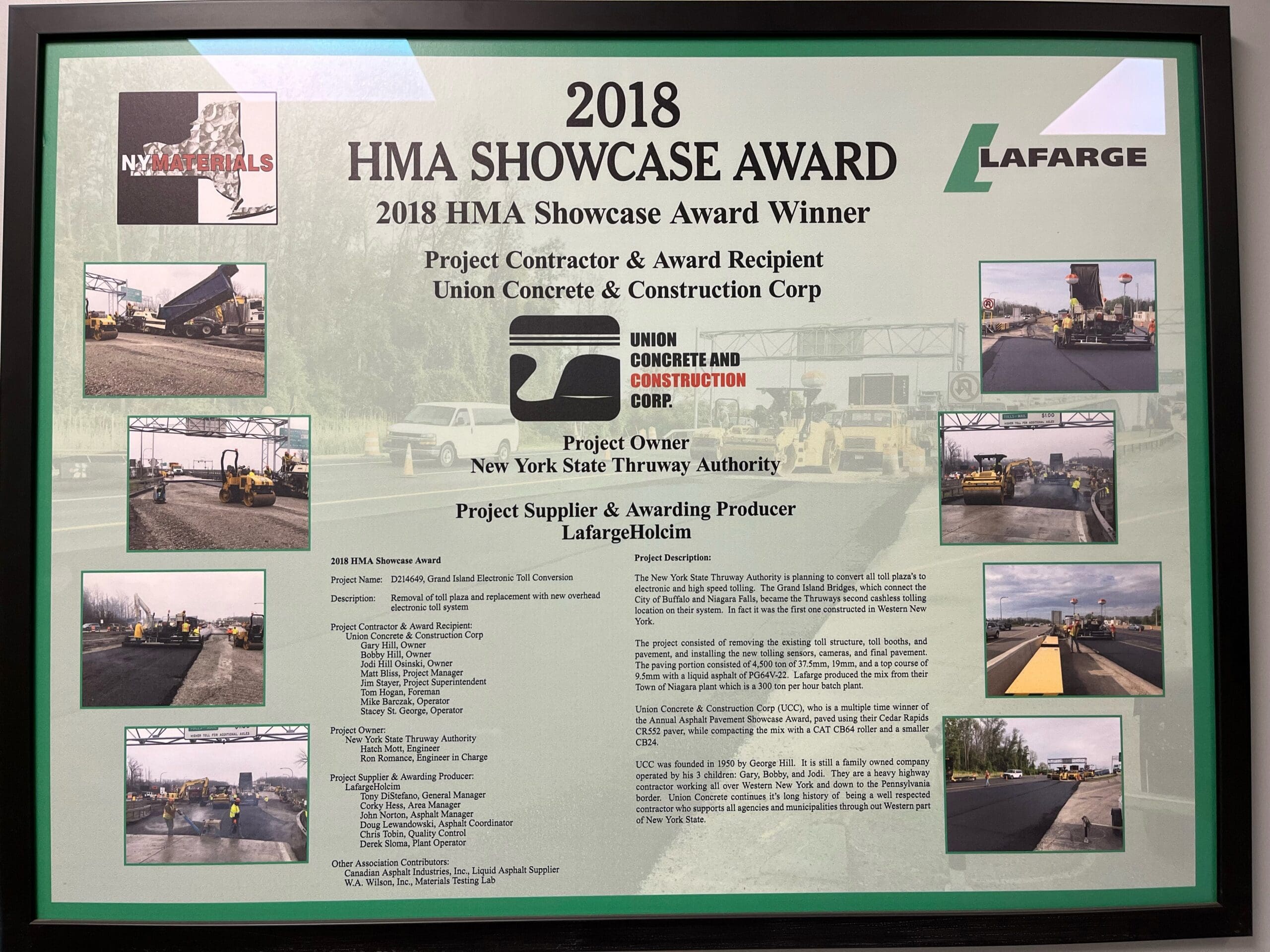 TAN 18-8 2018 HMA Showcase Award